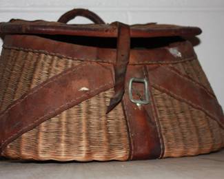 Vintage fishing basket