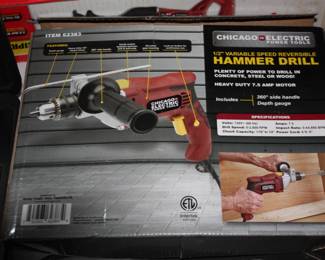 Chicago electric hammer drill in box