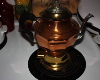 Vintage brass percolator complete