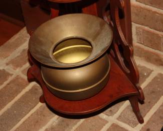 Brass spittoon