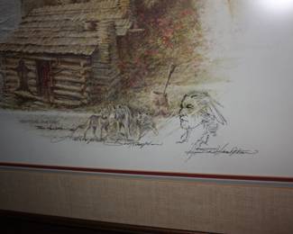 Framed/matted signed print  special signature  Hiskyteehee  (Five Killer)   Artist Proof