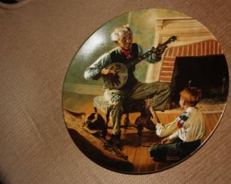 Rockwell plate 'The Banjo Player' #9081G 1989