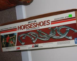 Horseshoes in box