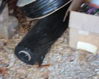 Roll 3' wide black plastic