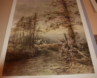Signed Artist Proofs:  Blue Ridge  signed Thanksgiving Day  84