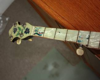 Berman 5 string banjo along w/banjo magazines