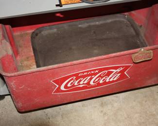 Vintage H-D plastic Coca-Cola bucket w/bottle cap puller