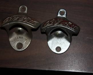 Pair vintage 'Coke' bottle openers