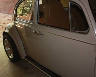 68 VW bug: Owned by gentleman in his 80's. Always garage kept and no rust. New Eagle GT P205/60 GR15 tires on new gold wheels. New: Fender flares/windshield/back glass & side glass/badges/rubber gaskets/ blinkers/bumpers & mounts/exhaust/outside mirror/head lights  NEW Interior: door panels/seats (front and rear)/head liner/carpet.