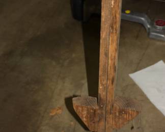 Pair vintage wood stilts