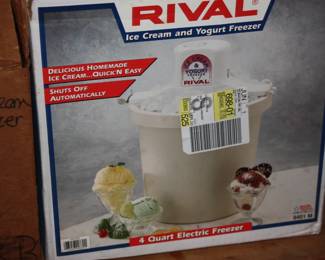 Rival ice cream/yogurt freezer in box