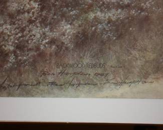 Signed Artist Proofs: Back wood Rose Buds Jacket & print