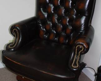 Leather office chair no rips