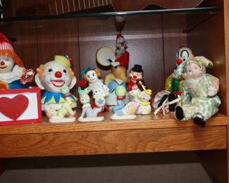 Misc clown figurines