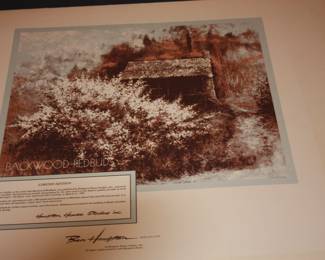 Signed Artist Proofs: Back wood Rose Buds Jacket & print