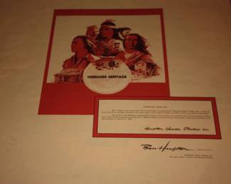 1 of 1 Extremely rare: Eastern & Western Cherokee Council Reunion in jacket. Signed by 17 Indian Chiefs 4/6/84