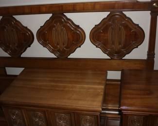 Matching midcentury full size headboard