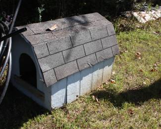 Large wood dog house