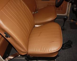 68 VW bug: Owned by gentleman in his 80's. Always garage kept and no rust. New Eagle GT P205/60 GR15 tires on new gold wheels. New: Fender flares/windshield/back glass & side glass/badges/rubber gaskets/ blinkers/bumpers & mounts/exhaust/outside mirror/head lights  NEW Interior: door panels/seats (front and rear)/head liner/carpet.