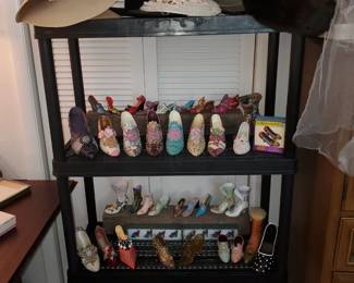 Vintage hats and decorative shoes