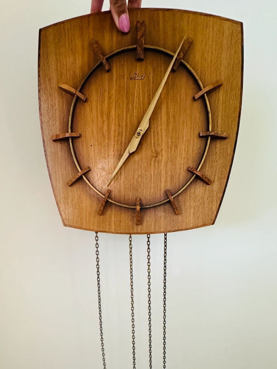vintage wood clock
