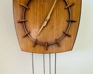 vintage wood clock 
