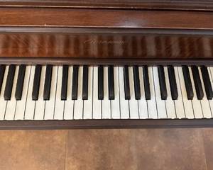 Some of the keys are chipped and piano requires tuning