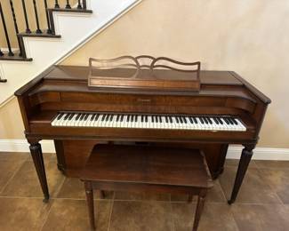 This Acrosonic piano, made by the Baldwin Piano company, is available for early purchase.  It is located at a home half a mile away from the estate sale home in Lakeway!