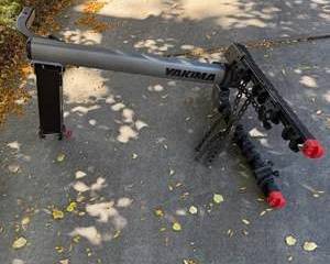 Yakima Gray and Black Bike Rack with Red Accents and Mounting Brackets