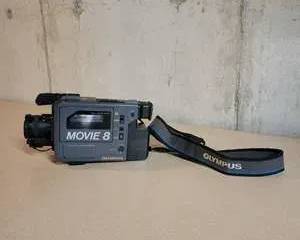 Olympus Movie 8 VX-801-KU Vintage Video Camera with Case, Manual, Tapes, and Charger