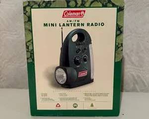 Coleman AM/FM Mini Lantern Radio Portable Emergency Light
