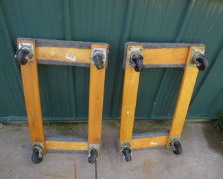Lot 283. Two 4-wheel dollies