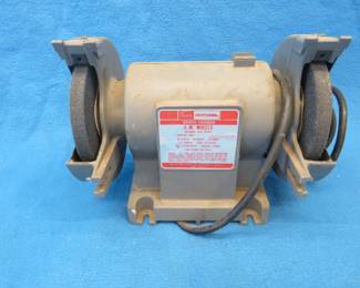 Lot 218. Sears Craftsman bench grinder with 5" wheels