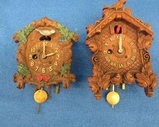 Lot 207. Two wind-up clocks for parts or repair