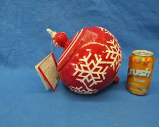 Lot 381. New-in-the-box Christmas cookie jar
