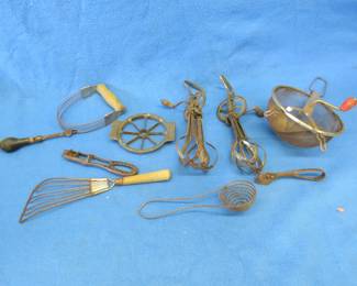 Lot 143. Vintage kitchen tools
