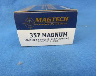 Lot 149. 26 Magtech 357 Magnum rounds.