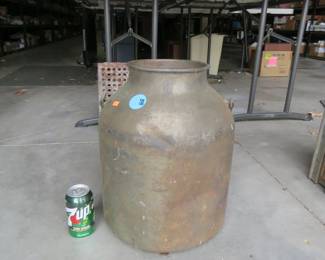 Lot 388. Large metal creamer