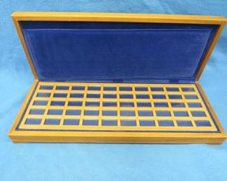 Lot 373. Empty Franklin Mint display case for ingots