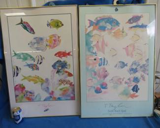 Lot 130. Two framed fish prints by T. Taylor
