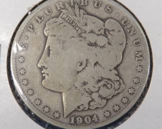 Lot 399. 1904 S Morgan silver dollar