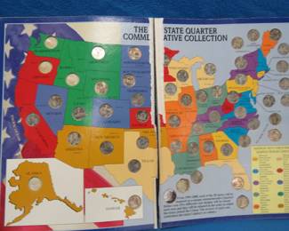Lot 293. The State Quarter Commemorative Collection with quarters for almost all states