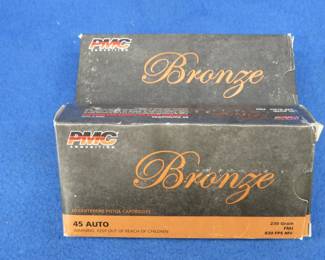 Lot 335. 100 PMC 45 auto rounds