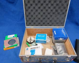 Lot 209. Photography equipment and accessories, including a Rodenstock lens