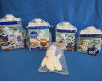Lot 316. NIB Pillsbury Dough Boy canister set
