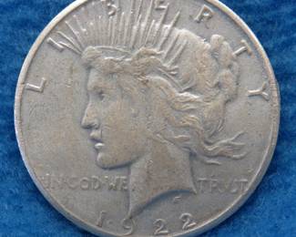 Lot 263. 1922 S Peace silver dollar