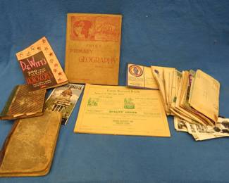 Lot 313. Collectible ephemera including a bundle of unsorted letters