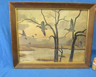 Lot 75. Wildlife themed wall art