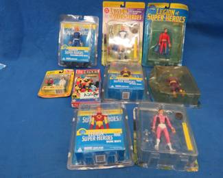 Lot 216. New Old Stock (NOS) Legion of Super-Heroes figurines and more