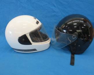 Lot 344. Two helmets. Both are size large.